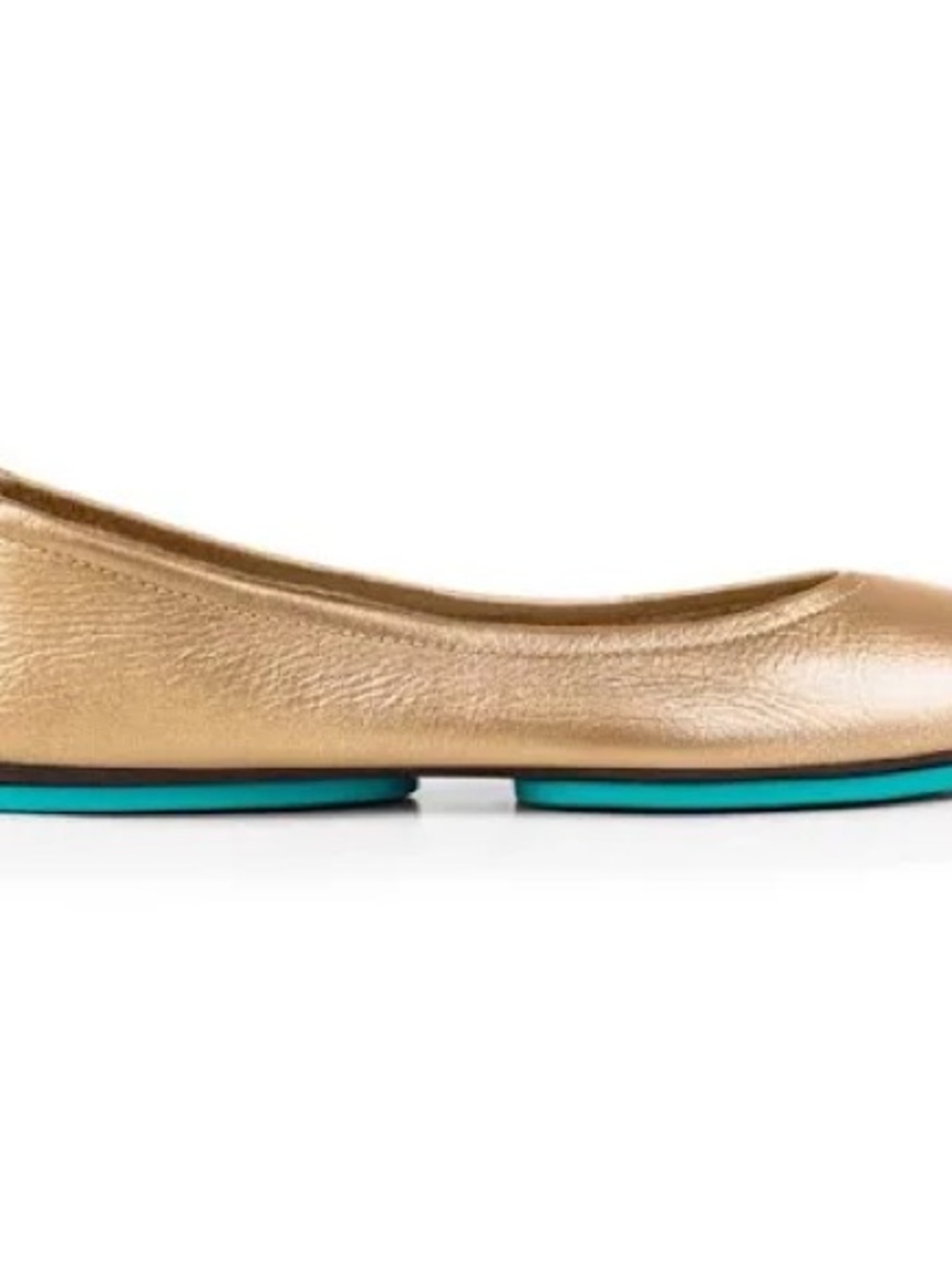 Tieks size champagne gold leather size 8